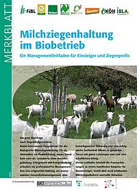 Titelseite Merkblatt Biomilchziegenhaltung