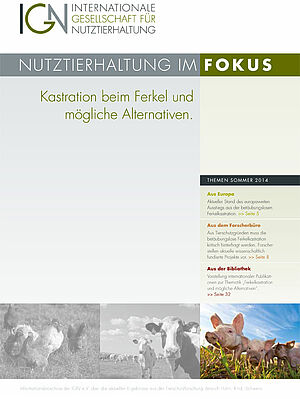 Titelseite von «Nutztierhaltung im Fokus»