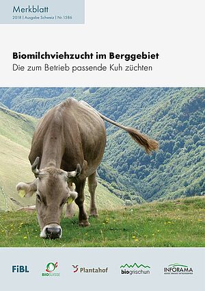Titelseite Merkblatt Biorindviehzucht im Berggebiet