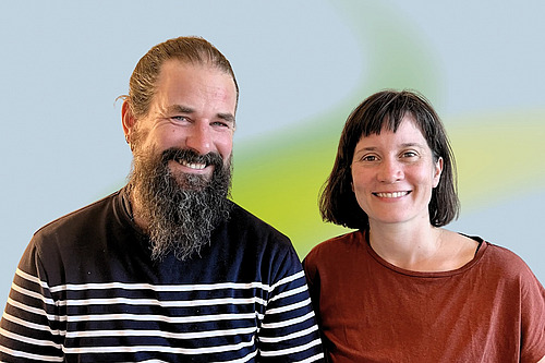 Ein Mann und eine Frau.