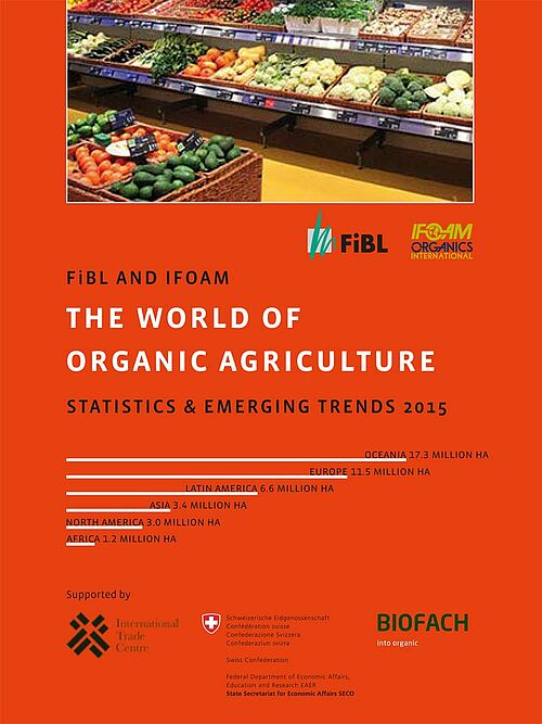 Titelseite von "The world of organic 2015"
