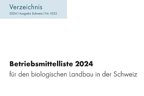 Titelbild der Betriebsmittelliste