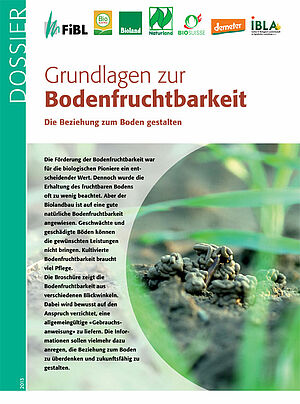 Titelseite Dossier "Grundlagen zur Bodenfruchtbarkeit"