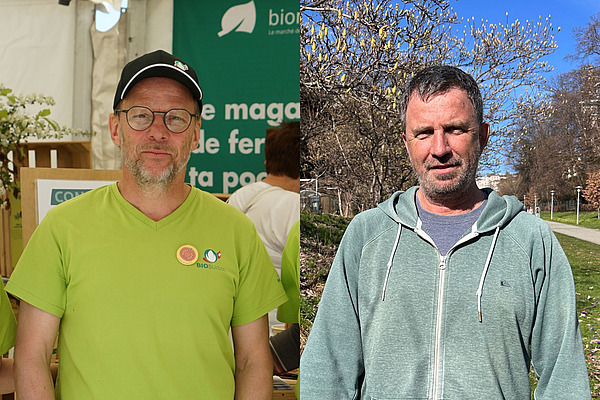 Portraits von Pascal Olivier und Raphaël Charles.