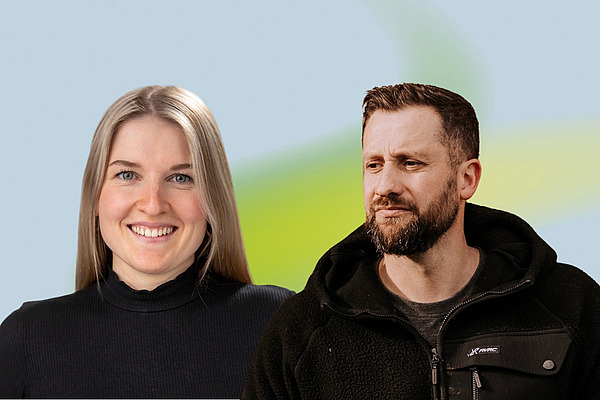 Ein Mann und eine Frau.