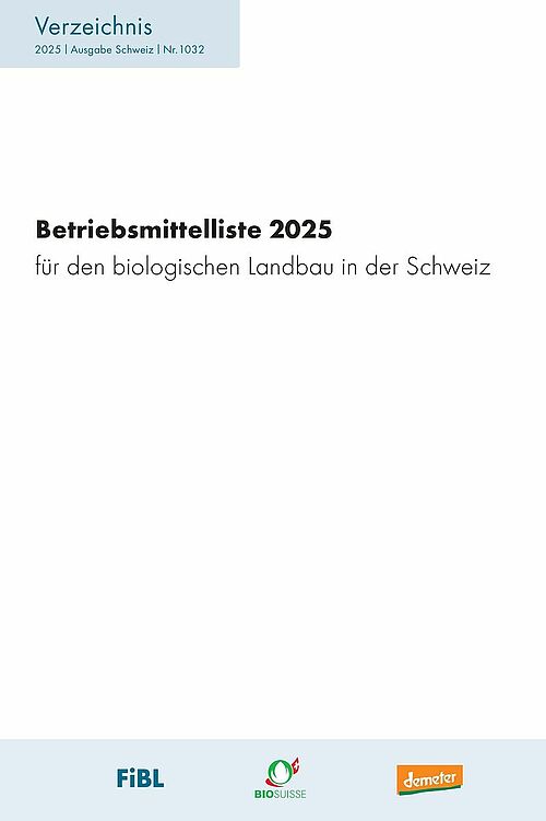 Cover: Betriebsmittelliste 2024