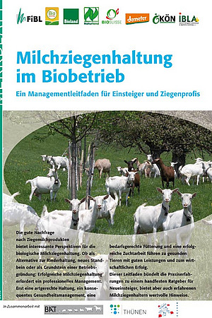 Titelseite Merkblatt Biomilchziegenhaltung