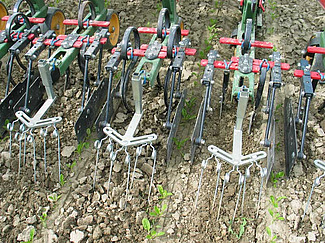 Kameragesteuerte Hacke Detail.