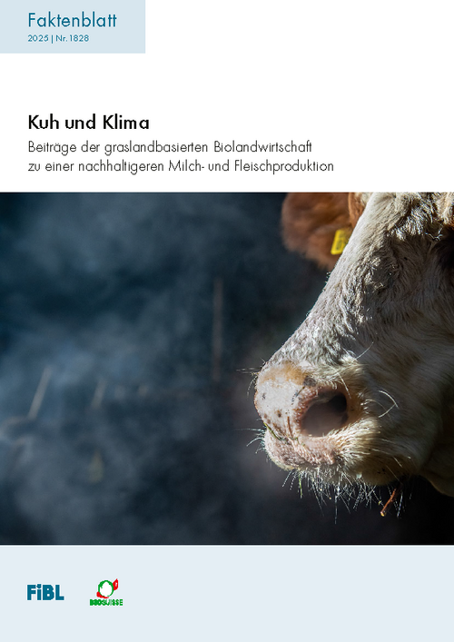 Das Titelblatt einer Publikation mit dem Flozmaul einer Kuh.