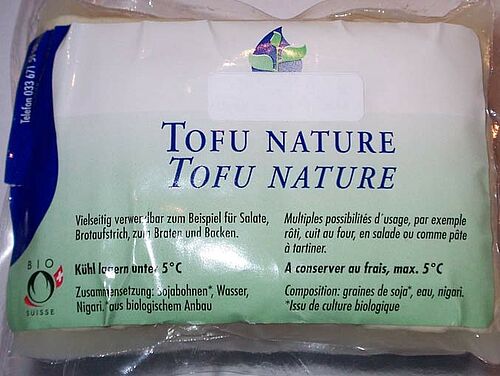 Tofu-Verpackung