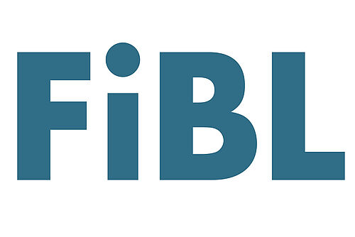 das FiBL-Logo; besteht nur noch aus den vier Buchstaben, wobei der i klein geschrieben wird, die andern drei Buchstaben gross