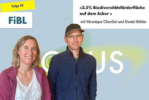 Véronique Chevillat und Daniel Böhler lächeln in die Kamera