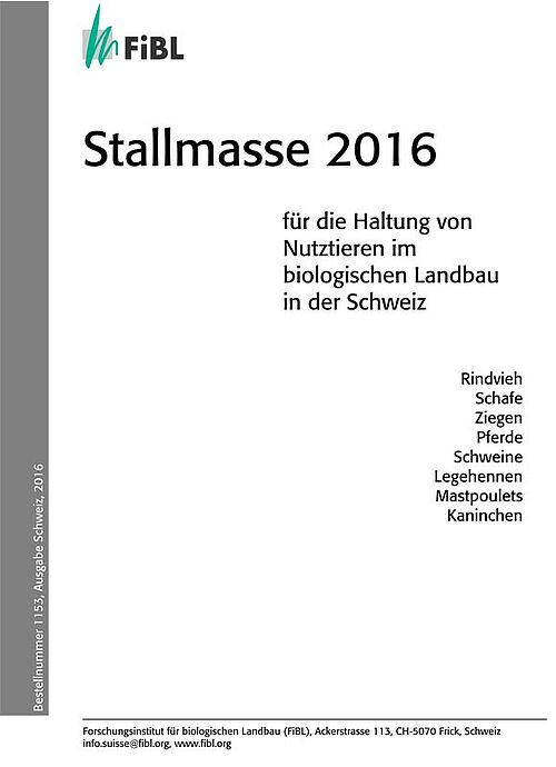 Titelseite der Stallmasse 2016