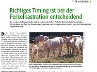 ganze Seite aus der Zeitschrift bioaktuell mit Text und Foto