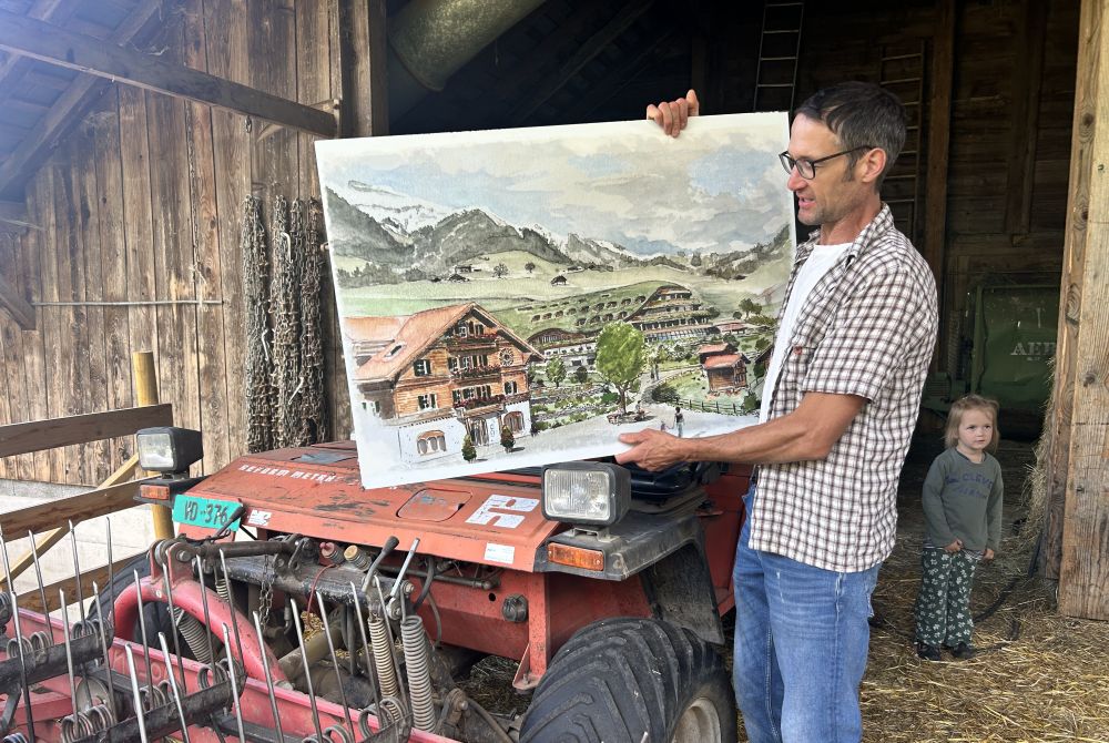 Nicolas Mottier stellt sein Projekt vor.